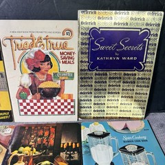 9 Vtg Cookbook Lot Pamphlets 1930s-1960s – Desserts Seafood Sunday Night Supper