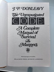 JP Donleavy The Unexpurgated Code 1975 1st Edition & Printing Hard Cover G/VG