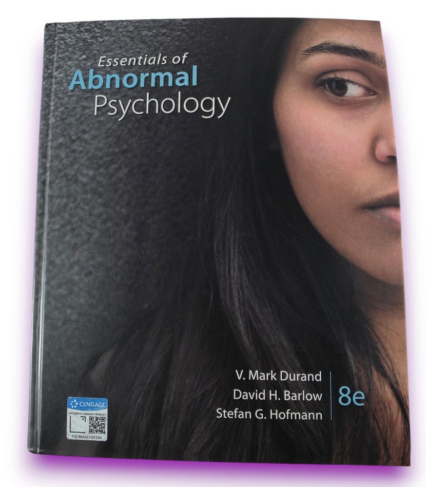 Essentials of Abnormal Psychology Barlow, Hofmann & Durand 8th Edition Mindtap