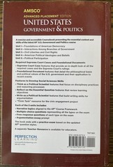 US Government & Politics David Wolfford AP Edition Perfection Learning