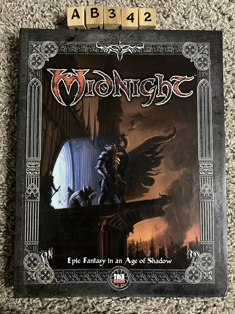Midnight Epic Fantasy In An Age of Shadow d20 System Roleplaying Hardcover