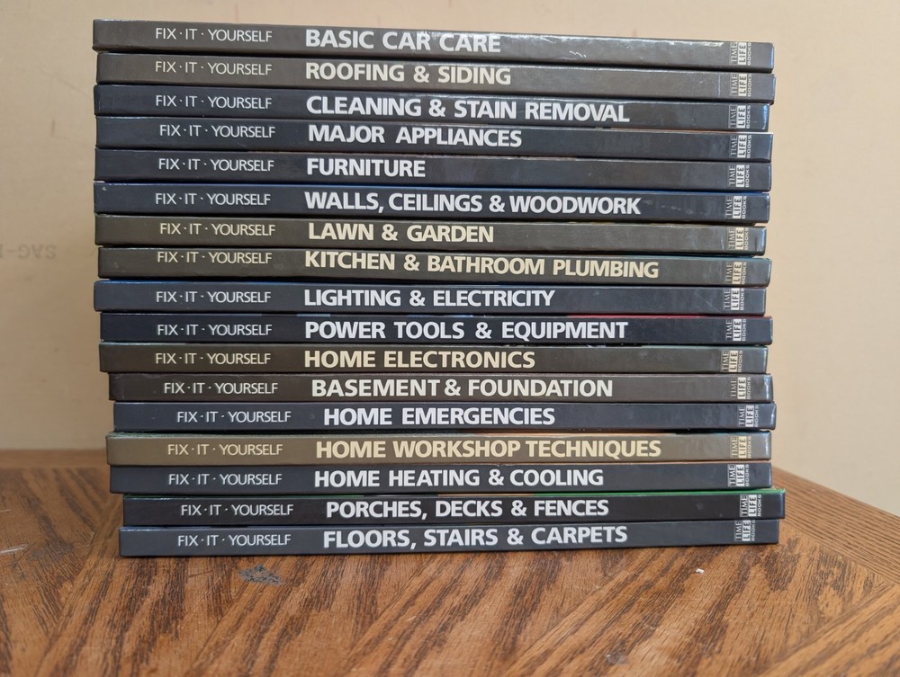 LOT OF 17 – Time-Life Books Fix it Yourself Hardcover House Repairs Maintenance