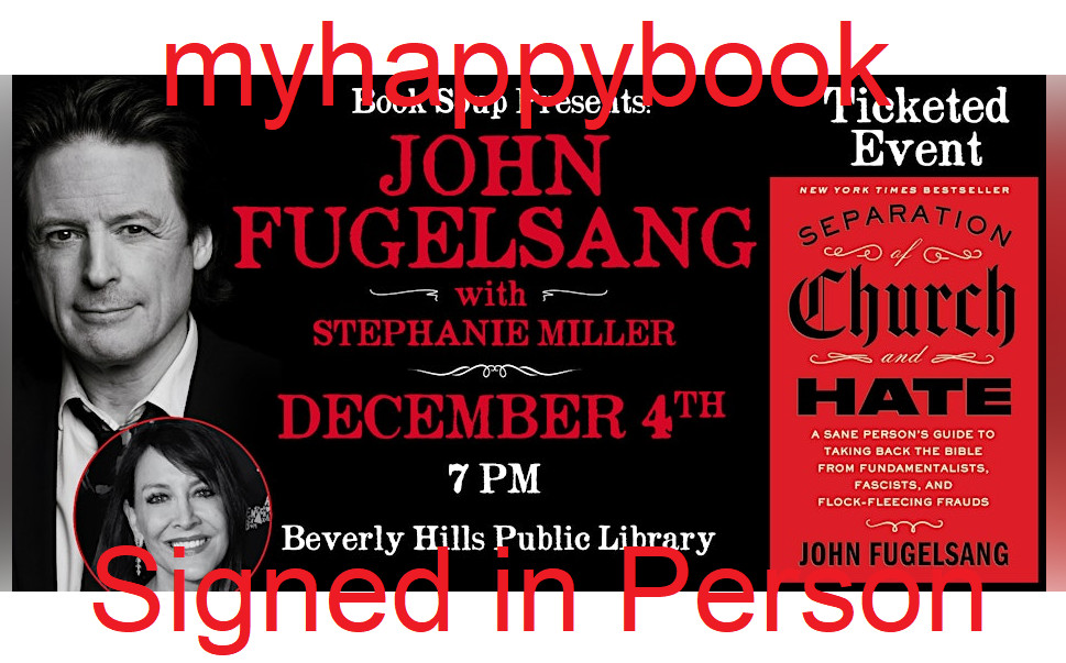 SIGNED Separation of Church and Hate by John Fugelsang, autographed, religion