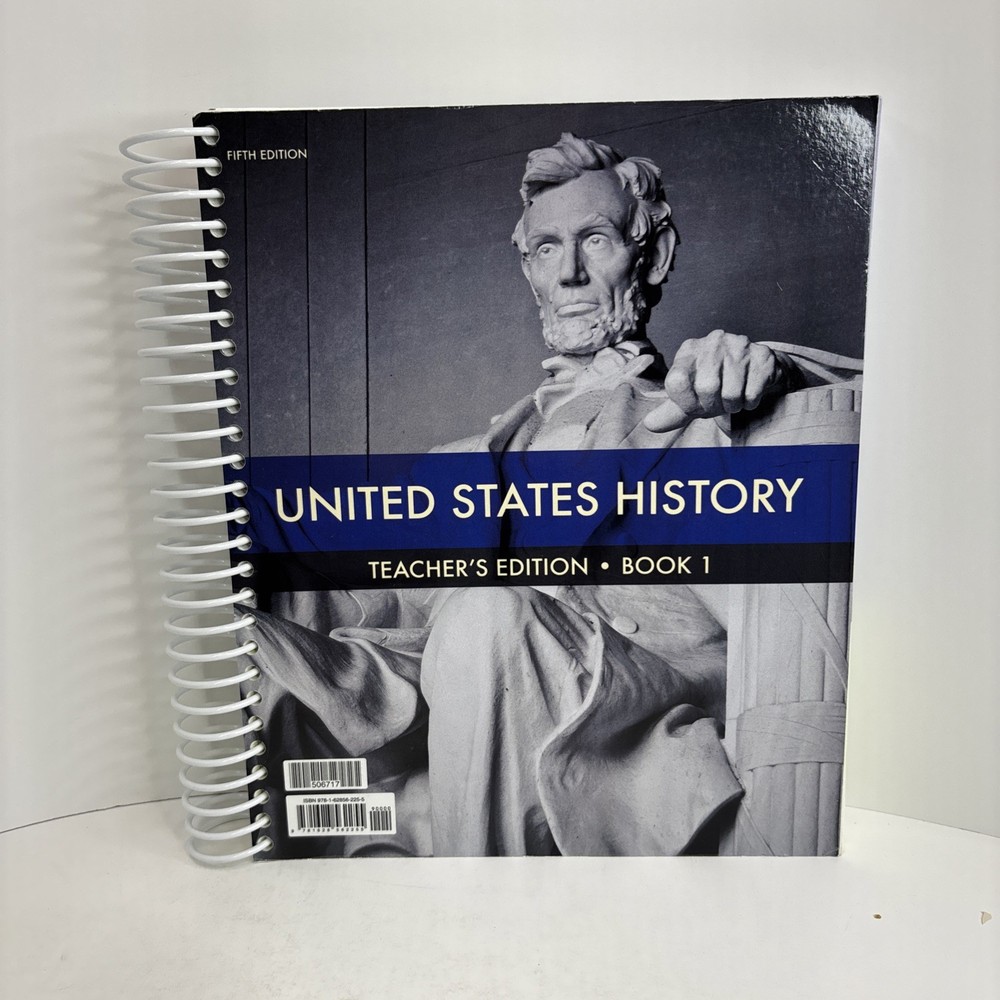 BJU United States History (5th ed) Teacher’s Edition Book 1