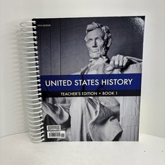 BJU United States History (5th ed) Teacher’s Edition Book 1