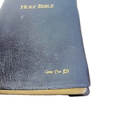 1996 HOLMAN SUPER GIANT HOLY BIBLE Imitation Black Leather Conc & Maps