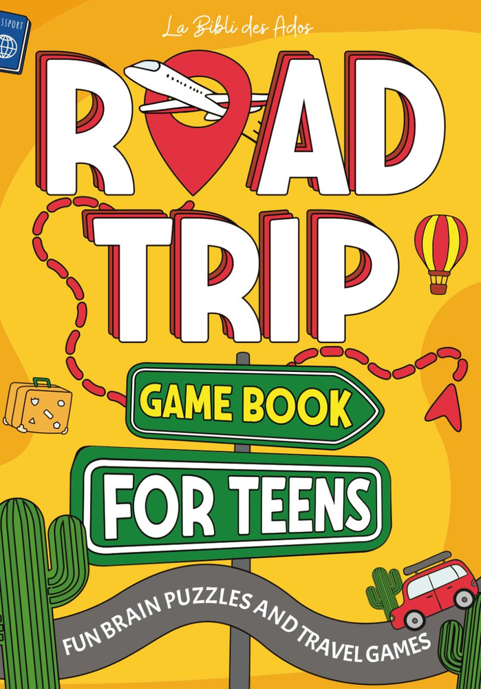Road Trip Game Book for Teens: Fun Brain Puzzles and Travel Games for Ages 12-16