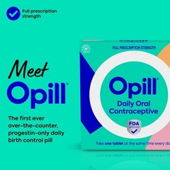 New Daily Birth Control Pills Progestin-Only 28 Count Fast Shipping