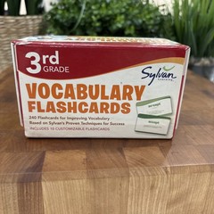 Sylvan Learning 3rd Grade Vocabulary Flashcards – 240 Cards, 10 Customizable