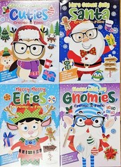 Christmas Make A Face Create A Face Dreamtivity Sticker Activity Books Set of 5