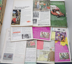 Lot of 10 Vintage Organic Gardening and Farming Magazines 1973 March-December