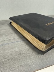 Circa 1962 World Publishing RSV Bible Black Morocco Leather GOLD EDGE