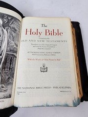 National Bible Press Old & New Testament Pronouncing Red Letter Teacher Ed. 60’s