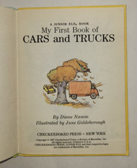 Vintage 1987 „My First Book of Cars & Trucks” Junior Elf Book!