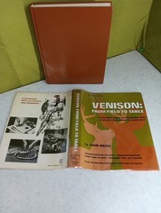 „Venison: From Field To Table” by John Weiss Hard Cover With jacket 1984 nice