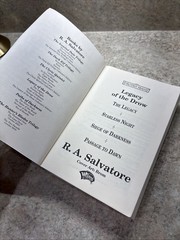 Forgotten Realms Legacy Of The Drow Collectors Edition Hardcover R.A. Salvatore