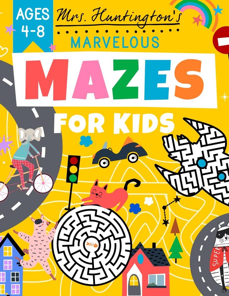 Marvelous Mazes for Kids Ages 4-8: Maze Activity Variety Puzzle Book (Kids A…