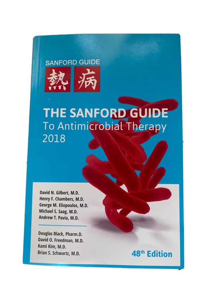 Sanford Guide to Antimicrobial Therapy 2018 Pocket Edition Paperback 48th Ed