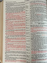 Heirloom Family Holy Bible KJV Red Letter Morrison Funeral Home Tuscumbia 5+ lbs
