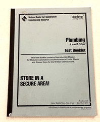 NCCER Plumbing Level 4 Test Booklet Contren Learning Series