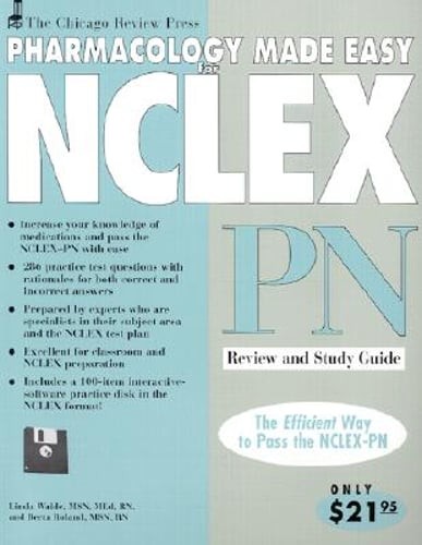Chicago Review Press Pharmacology Made Easy for NCLEX-PN Review and Study Guide