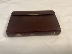 NASB Red Letter S490FBG Pocket Edition 1977 Snap Cover Bonded Leather Red Letter