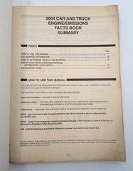 2004 Ford Car Truck Engine Emissions Facts Book Summary Manual Mustang F Series+