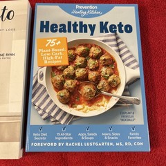 Keto 2 Cookbook Simply Keto 152 pages and Heathy Keto 336 Pages Mint