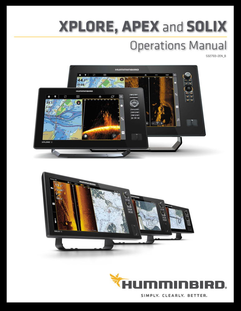 Humminbird Xplore Apex & Solix G3 Operators Manual Instructions -232 Pages