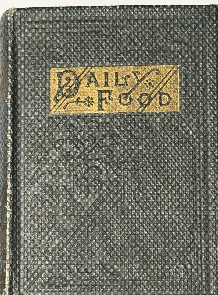 DAILY FOOD Miniature Book 2 1/2” X 3 1/4”. Very Solid Book Clean Pages Intact