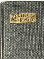 DAILY FOOD Miniature Book 2 1/2” X 3 1/4”. Very Solid Book Clean Pages Intact