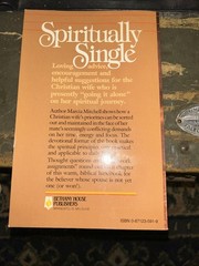 SPIRITUALLY SINGLE By Marcia Mitchell **Mint Condition** C11