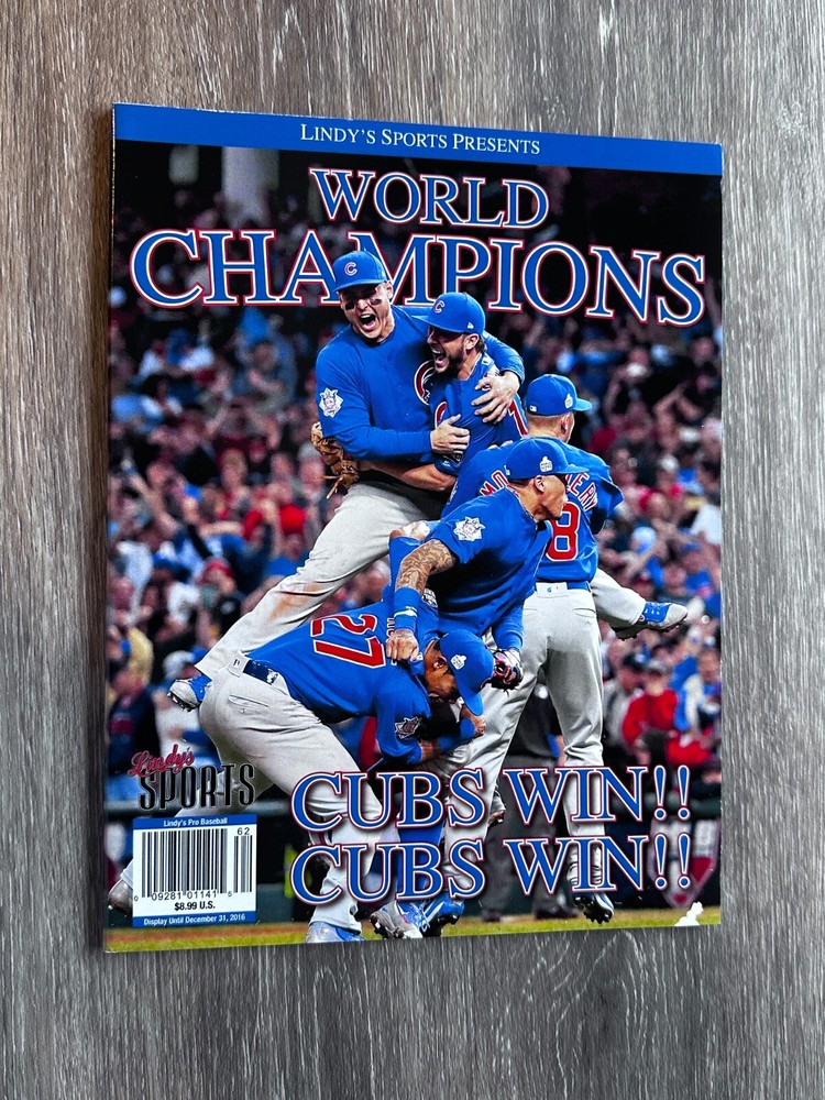 LINDY’S SPORTS PRESENTS WORLD CHAMPIONS 2016 CHICAGO CUBS WIN MAGAZINE Baseball