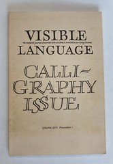 Visible Language journal Calligraphy Special Issue Volume XVII Number 1 1983