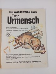 1963 Der Urmensch Was It Was von Donald Barr Deutsche Ausgabe von Otto Ehlert SC