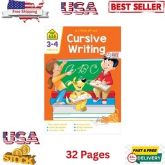 Cursive Workbook Writing Handwriting Practice Tracing Letters Ages 8 to 10