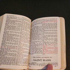 HOLY BIBLE Concordance Holman Genuine white Morocco Leather 1949 edition.