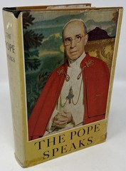 VTG The Pope Speaks: The Teachings of Pope Pius XII – 1957 HC/DJ Pantheon Books