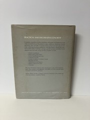Practical and Decorative Concrete by Robert Wilde 1977 HCDJ 1st Ed 1st Printing