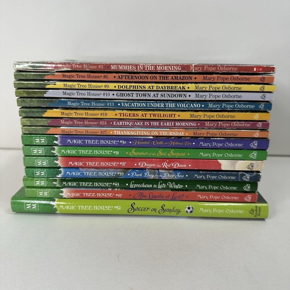 Lot of 15 Magic Tree House Books, Mary Pope Osborne, Mixed Lot, Good