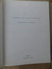 Cumberland County Kentucky Cemetery Records, Smith, 1979