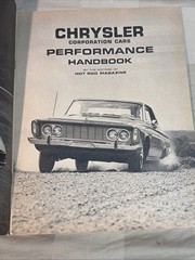 1962 Chrysler Performance Handbook. 96 pages-By Hot Rod Magazine. Dodge Plymouth