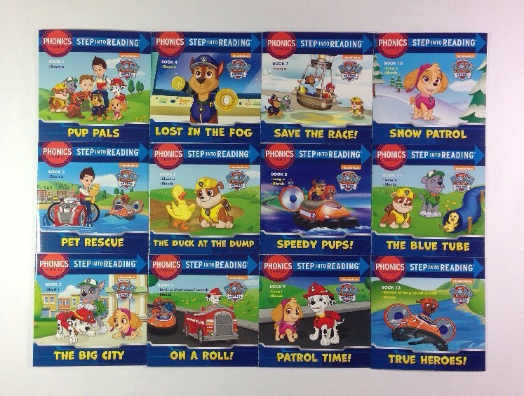 Paw Patrol Phonics Childrens Step Reading Books Beginning Readers Lot 12