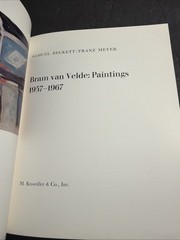 Art: Bram Van Velde Paintings 1957-1967 Samuel Breckett Paperback 1968