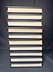 Lot of 10 Agatha Christie Bantam Mystery Collection Black Leatherette Books HC