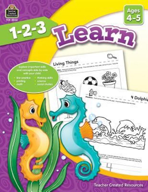 1-2-3 Learn Ages 4-5 Paperback Mara Guckian