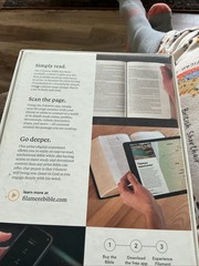 Filament Bible NLT 2-in-1 Print & Digital Bible Book Blue