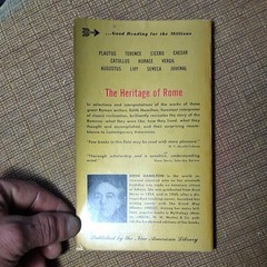 Edith Hamilton The Roman Way to Western Civilization Mentor Book PB New Am Lib