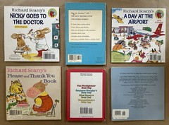 Lot of 6 Richard Scarry Busy Town Books 5 Vintage PB/HC
