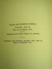 Eugene O’Neill 1926 A Collection of Nine O’Neill Plays 383 Pages Good Condition
